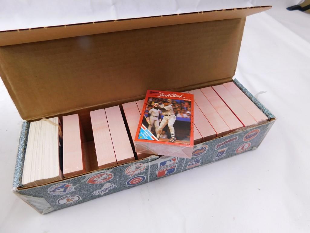 Box of 1990 DonRuss Baseball Cards Still Sealed in (1 of 3)