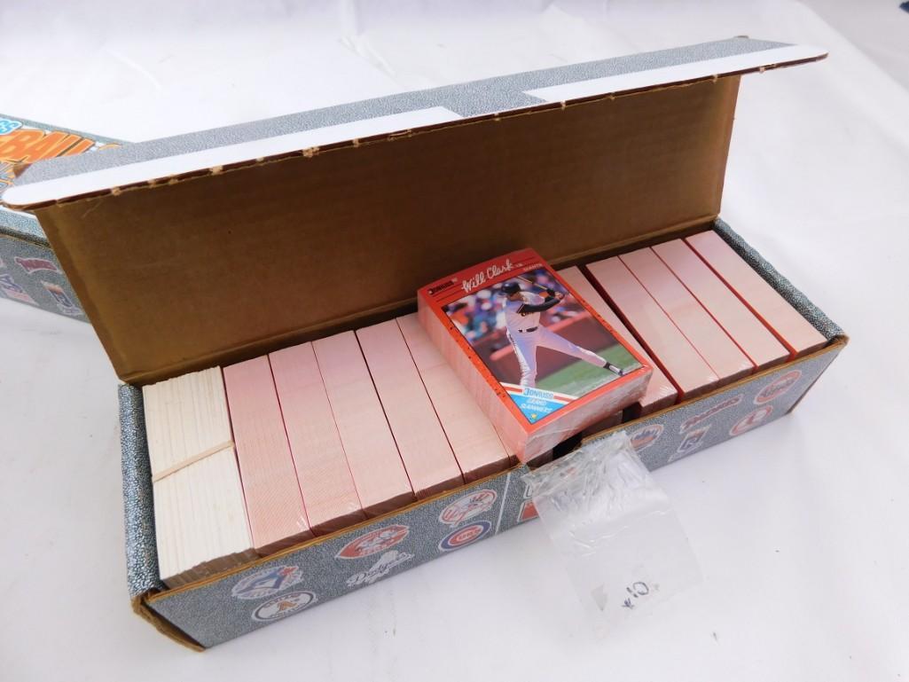 Box of 1990 DonRuss Baseball Cards Sealed in their (1 of 4)
