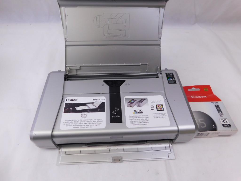 Canon Pixma iP100 Mobile Printer and extra 35 Black (1 of 3)