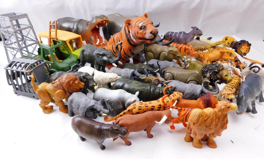 Jungle Creatures Play Set: Jungle Creatures Play Set - Animals and vehicles
