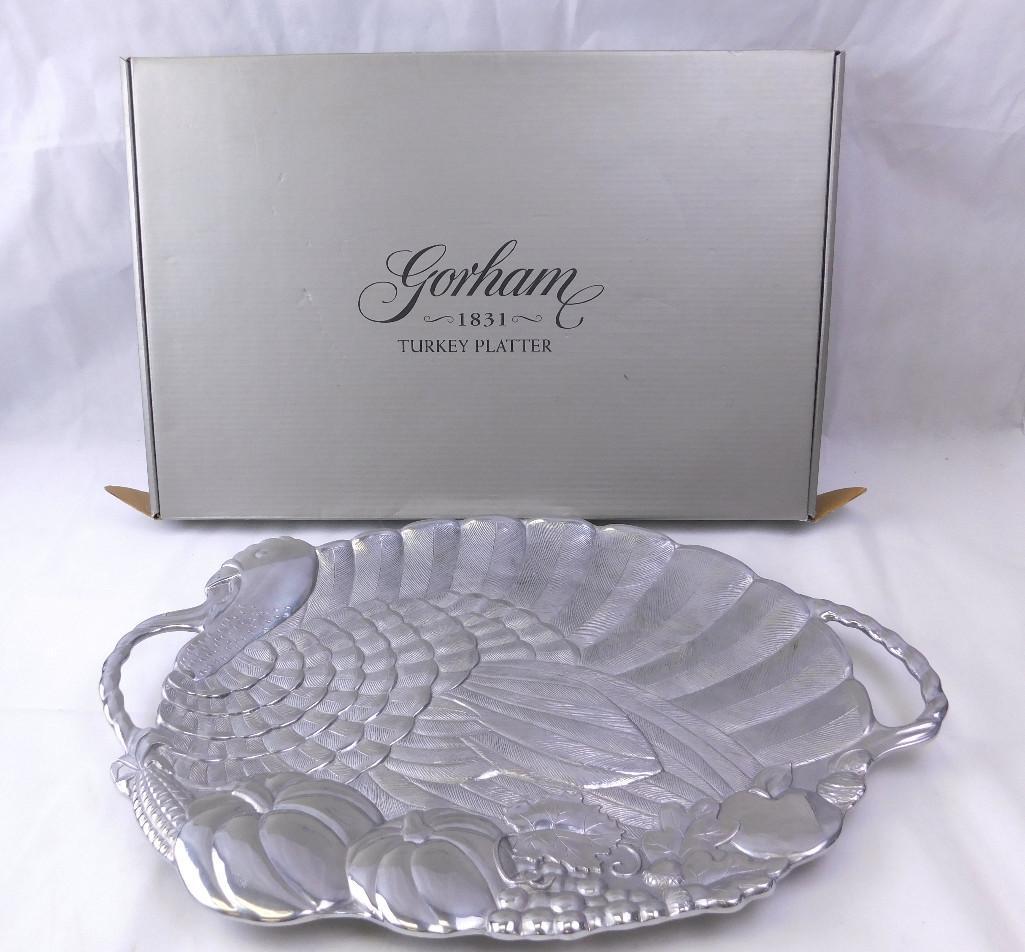 Gorham 1831 Metal Turkey Platter, 24/1/4â€ X 16 1/2" (1 of 3)