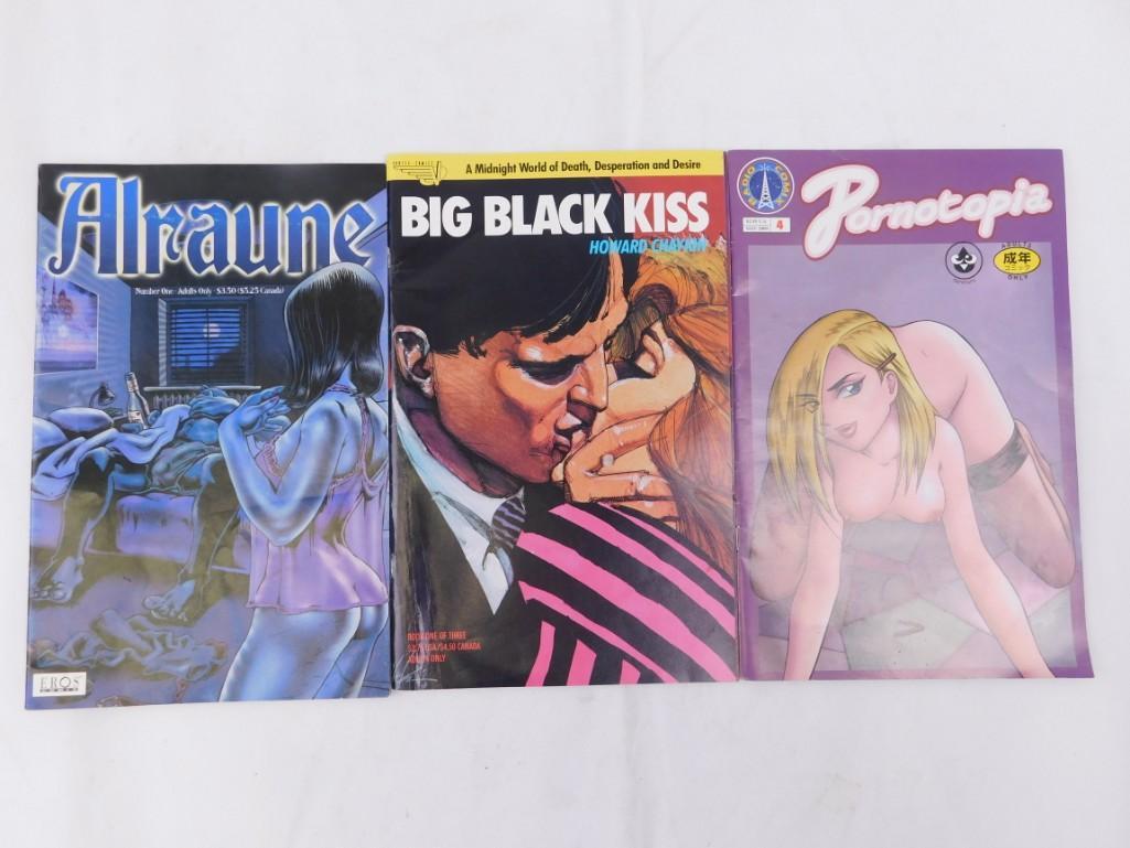 Lot of 3 Adult Comics Alraune, Big Black Kiss, (1 of 1)