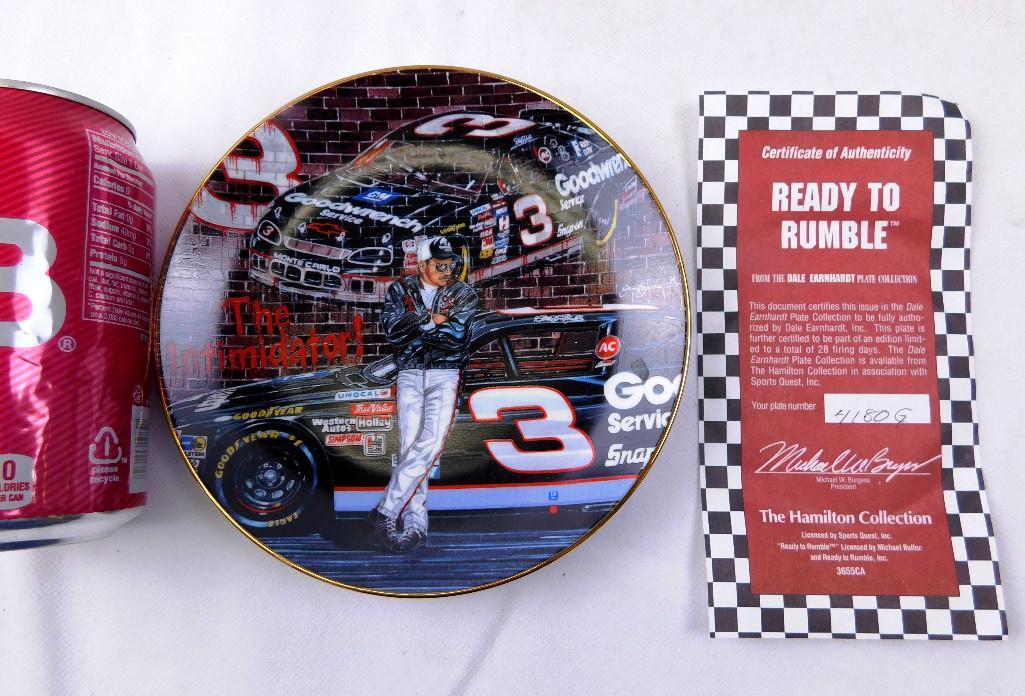 Limited Edition Dale Earnhardt Plate w/COA: Limited Edition Dale Earnhardt Plate w/COA