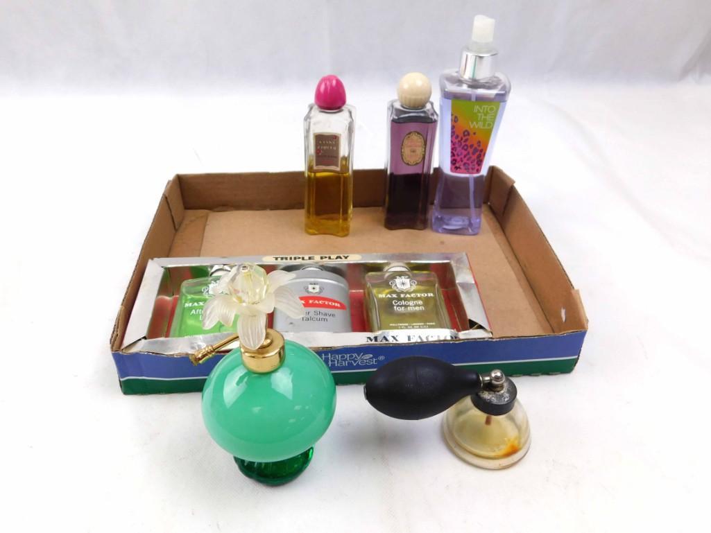 Vintage Perfume Bottles incl an Atomizer (1 of 3)