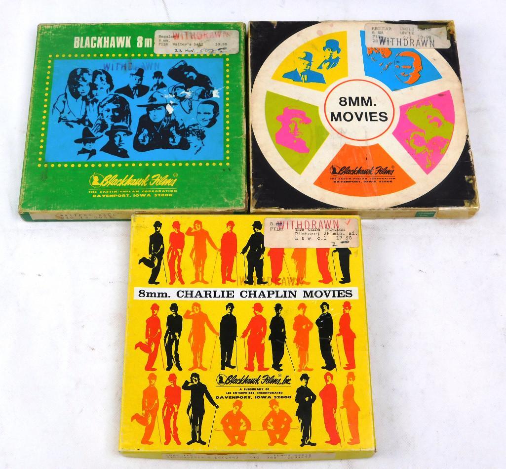 Three Vintage 8mm Movies: Three Vintage 8mm Movies Charlie Chaplin The Cure Waiters' Ball Uncle Tom's Uncle