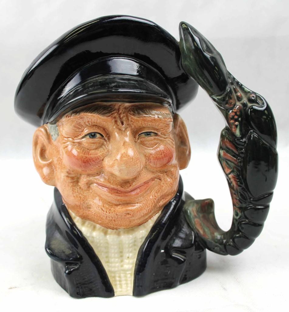 Royal Doulton Lobster Man Toby Mug or Character Jug D: Royal Doulton Lobster Man Toby Mug or Character Jug D 6617 COPR 1967