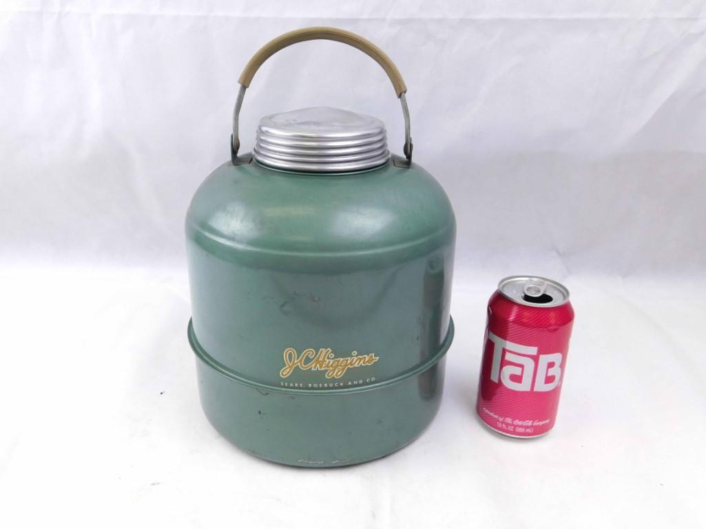 1950 JC Higgins Drink Cooler New Old Stock with: 1950 JC Higgins Sears Roebuck 7 & Co Drink Cooler New Old Stock with Original Tag Inside