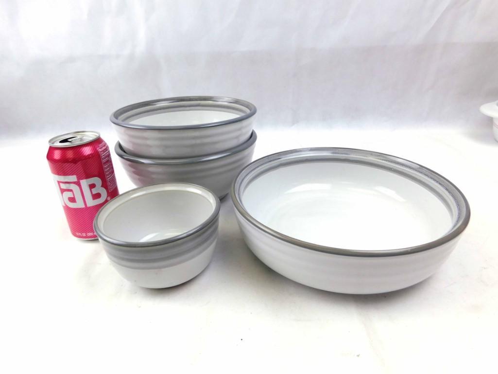 4 Noritake Stoneware Bowls Sierra Twilight: 4 Noritake Stoneware Bowls Sierra Twilight