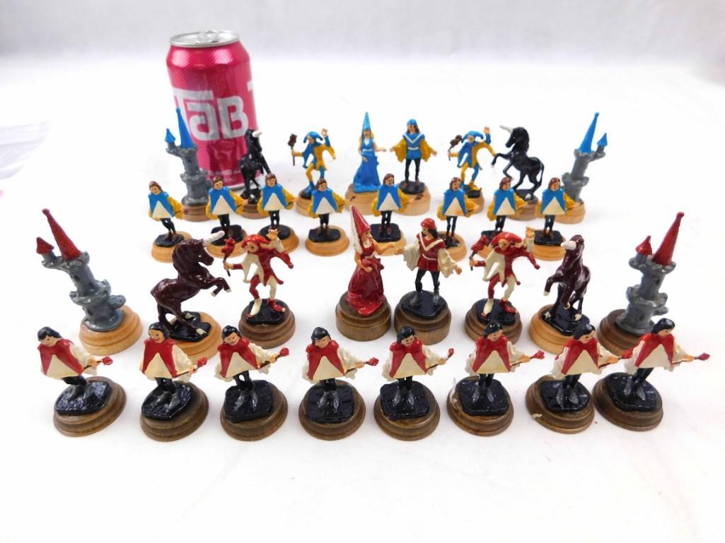 Set of Lead Chess Pieces: Set of Lead Chess Pieces