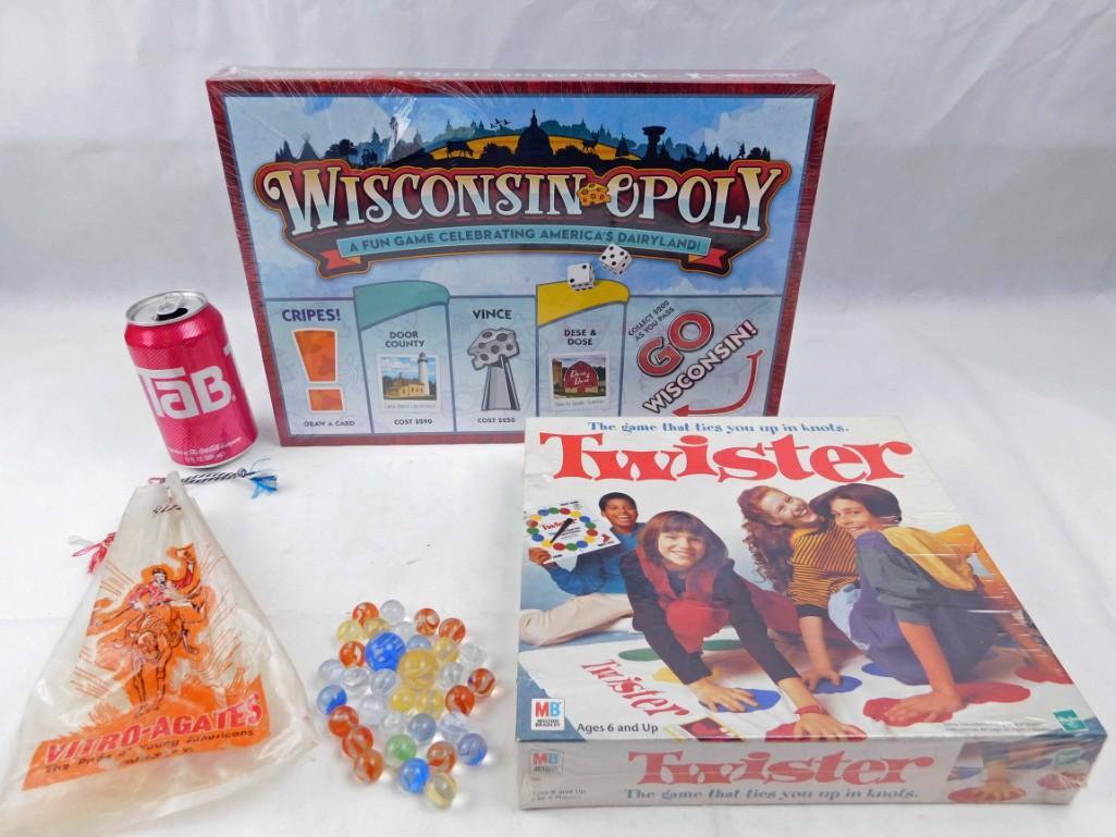 Lot of Games incl Vitro Agates Marbles and NIB (1 of 4)