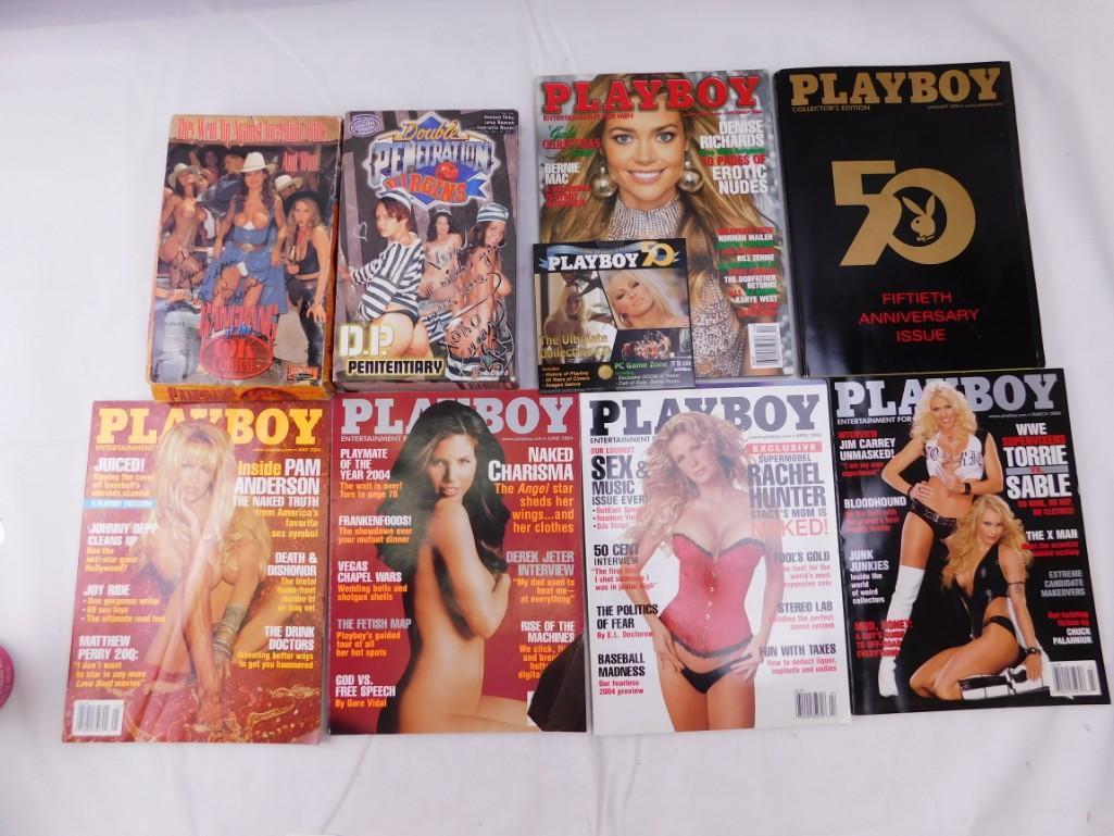 Lot of Autographed XXX Adult Movies, 2004 Playboy (1 of 3)