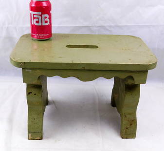 Vintage Wooden Step Stool: Vintage Wooden Step Stool Measures 19-1/2" x 15-1/2" x 10-1/2" tall