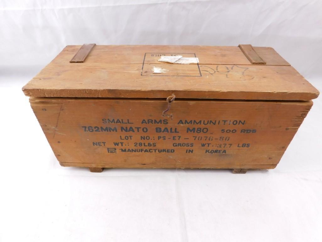 Vintage Wooden Ammo Box - Made in Korea (1 of 4)