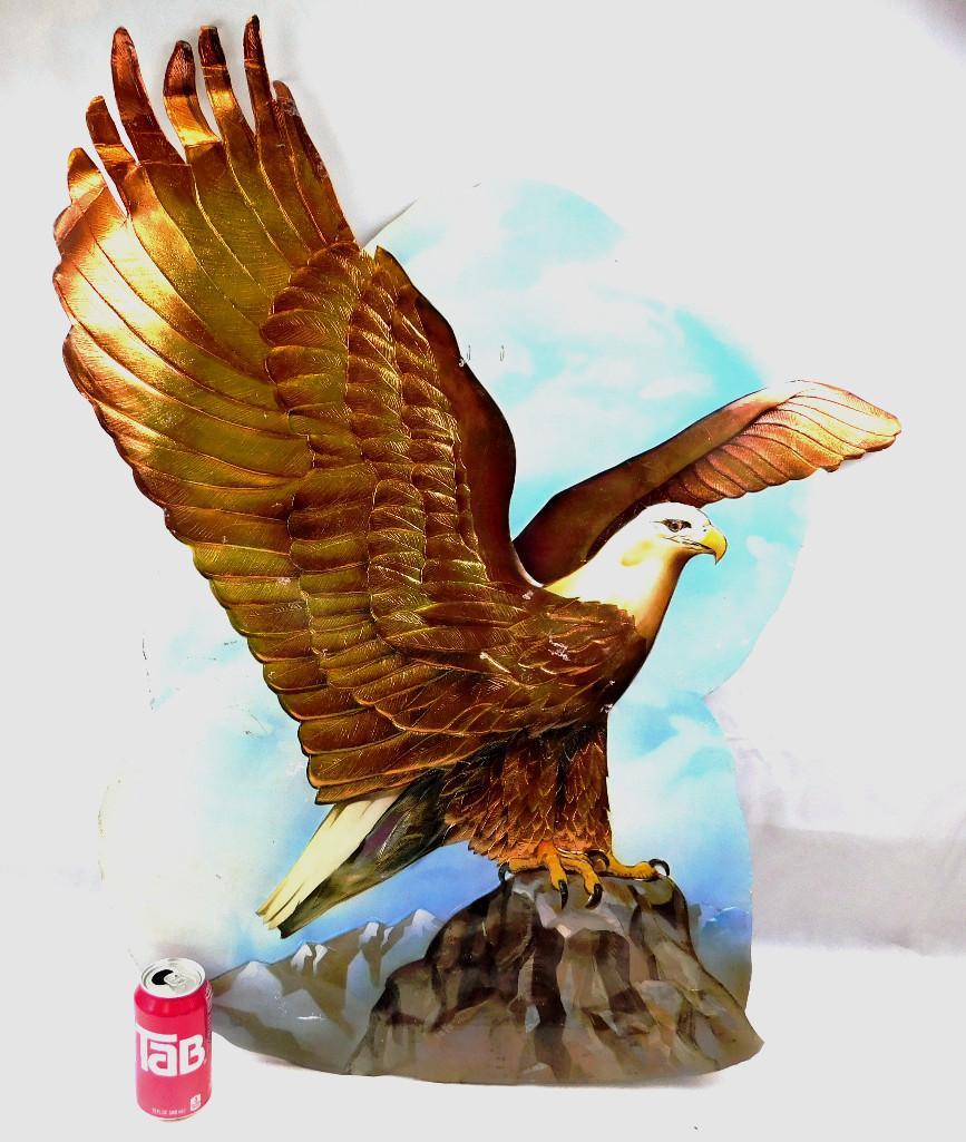 Vintage Wonderflex Embossed Die Cut Wall Decor - Eagle (1 of 5)