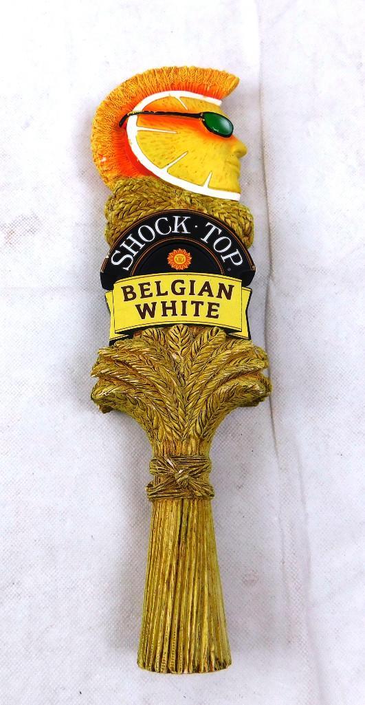 Shock Top Belgian White Beer Tap Handle: Shock Top Belgian White Beer Tap Handle