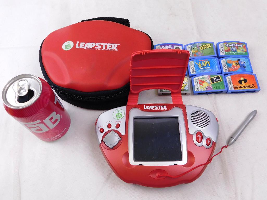 Leapfrog Leapster Learning Game System w/9 Games & Case: Leapfrog Leapster Learning Game System w/9 Games & Case