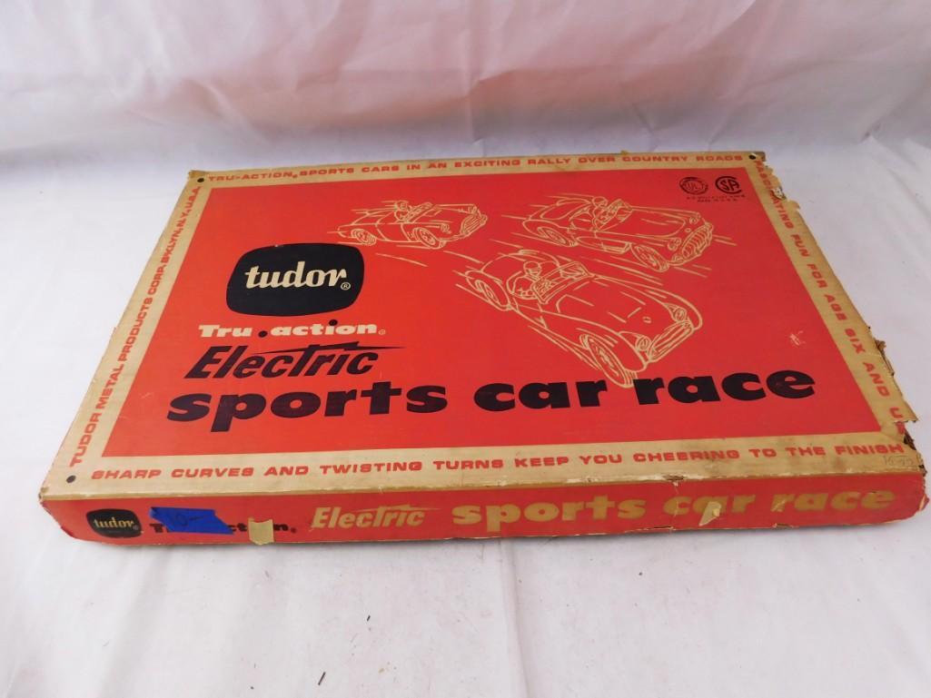 Vintage Tudor Tru Action Electric Sports Car Race in: Vintage Tudor Tru Action Electric Sports Car Race in Original Box