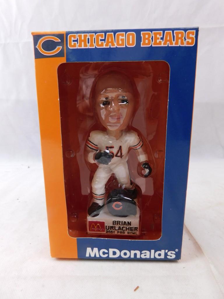 Chicago Bears Brian Urlacher McDonald's Nodder or: Chicago Bears Brian Urlacher McDonalds Bobblehead or Nodder New in Box Football collectible