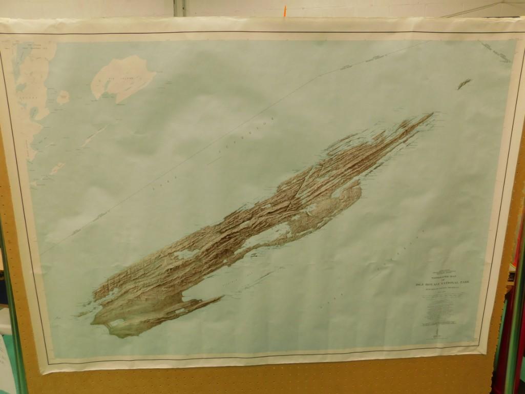 Vintage Isle Royale National Park Topographic Map: Vintage Isle Royale National Park Topographic Map 1:62,500 scale