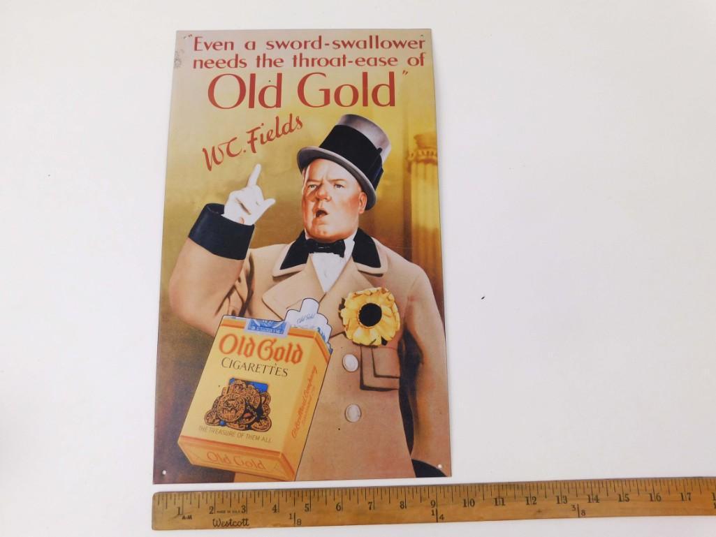 Old Gold Cigarettes Metal Sign (1 of 2)
