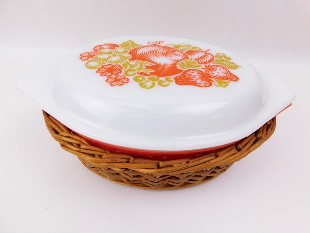 Pyrex Orange Fiesta Casserole Dish 043 1 1/2 QT - (1 of 4)