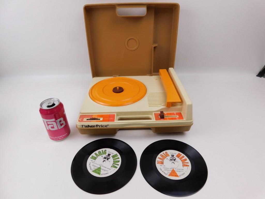 Fisher-Price Record Player w/ 2 Magic Media 33 Records (1 of 5)