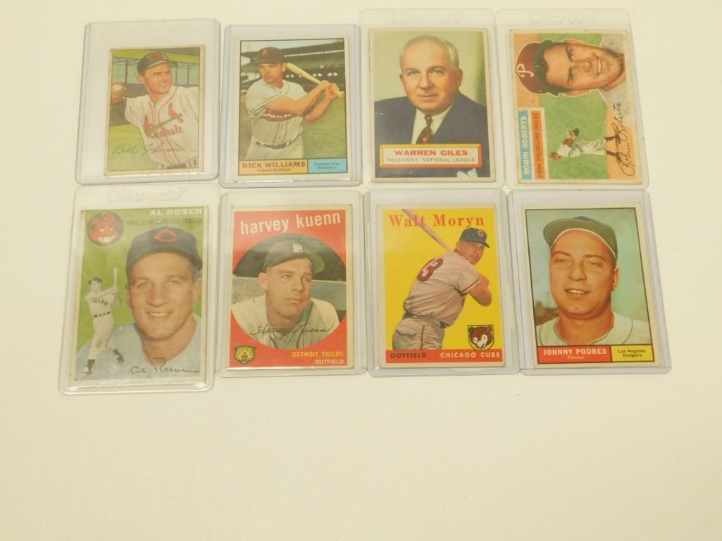 Lot of 8 really old baseball cards (1 of 2)