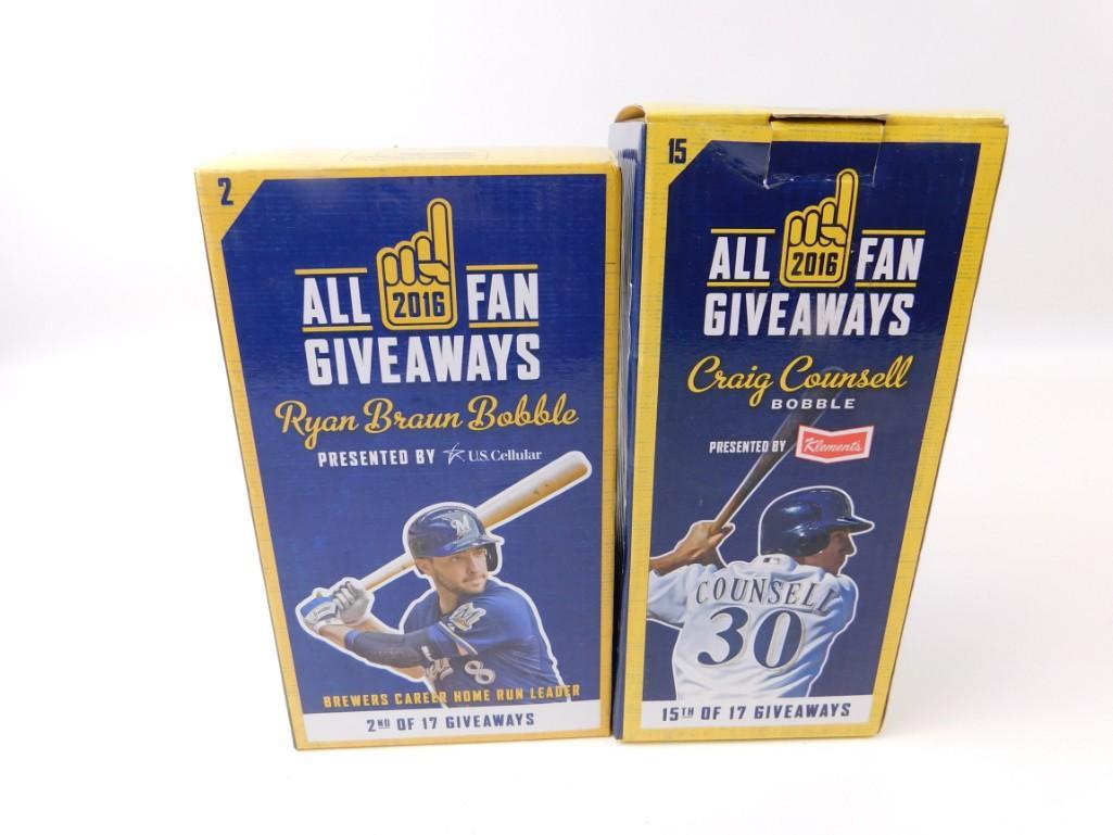 Ryan Braun Bobble Head and a Craig Counsell Bobble Head (1 of 2)