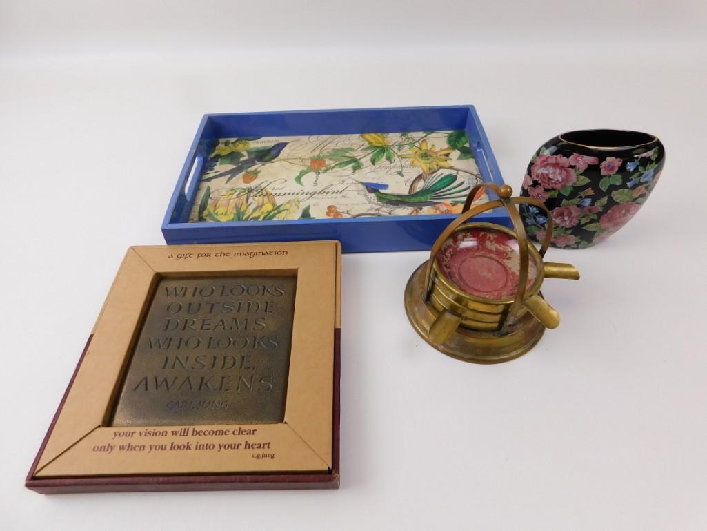 Lot of Decorative Items incl Vintage Ashtrays: Lot of Decorative Items incl Vintage Ashtrays