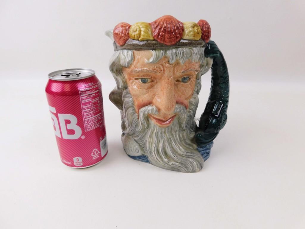 Large Royal Doulton Neptune Toby Jug or Character Mug: Large Royal Doulton Neptune Toby Jug or Character Mug