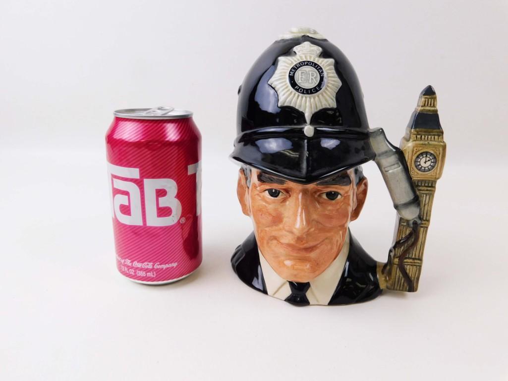 Royal Doulton The London Bobby Toby Jug or Character: Royal Doulton The London Bobby Toby Jug or Character Mug D6744