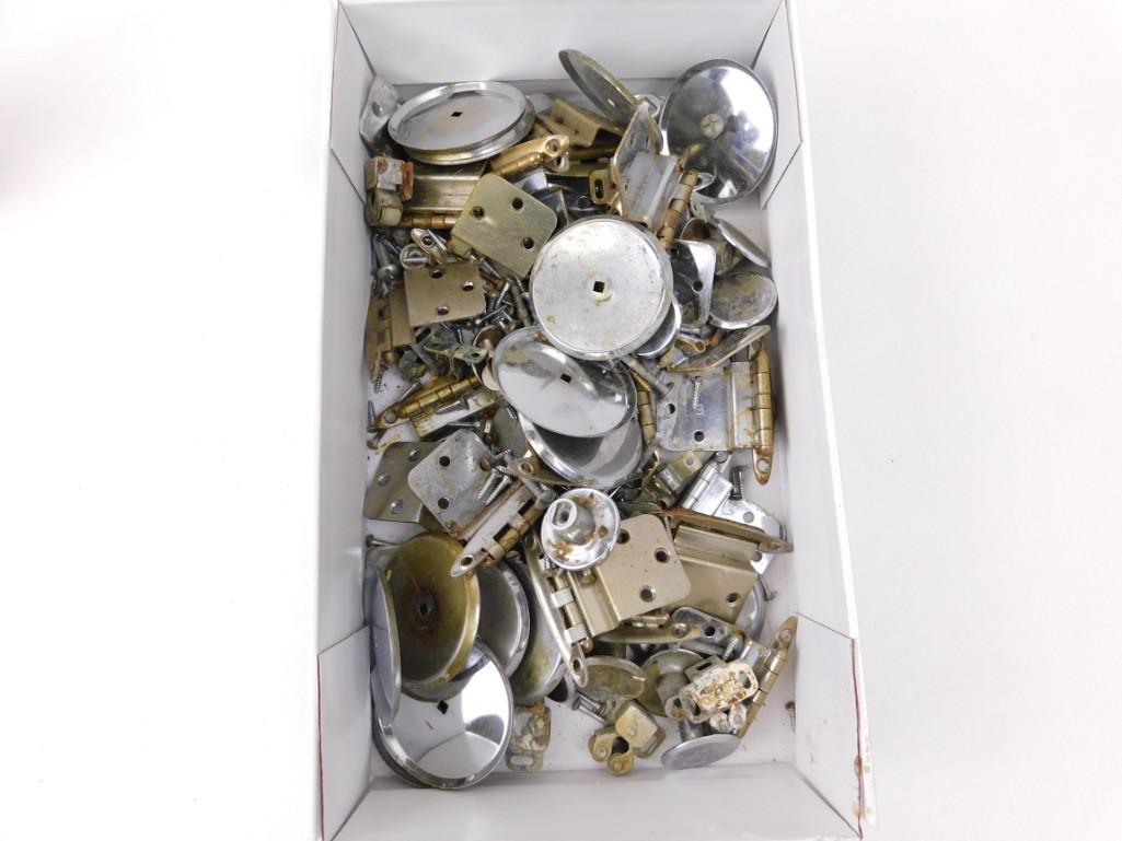 Large Lot of Hinges and other parts: Large Lot of Hinges and other parts Need to fix the cabinet door? This is the lot you need!