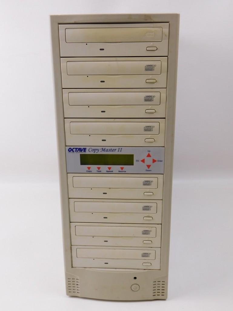 Octave Copy Master II CD Duplicator: Octave Copy Master II CD Duplicator Looks like it has 8 CD drives, so one could potentially copy 7 CD's at once. Untested, no cords.