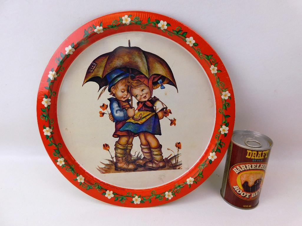 "Hummel" Plate & Can of Root Beer: "Hummel" Plate & Can of Root Beer