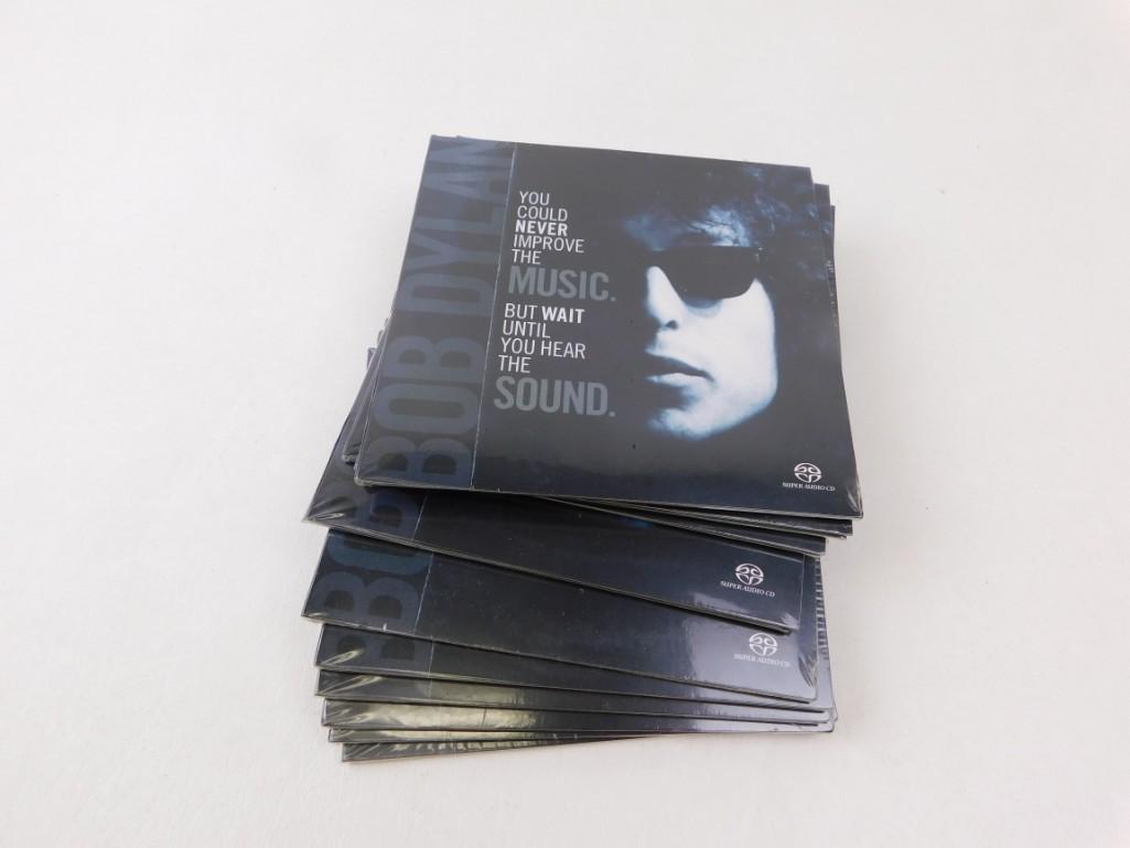 Lot of 10 sealed Bob Dylan Super Audio CDs: Lot of 10 sealed Bob Dylan Super Audio CDs SACD Apparently these play in regular CD players, but if you have a fancy player, you can hear an improvement and surround sound. This is the The Nobel Prize