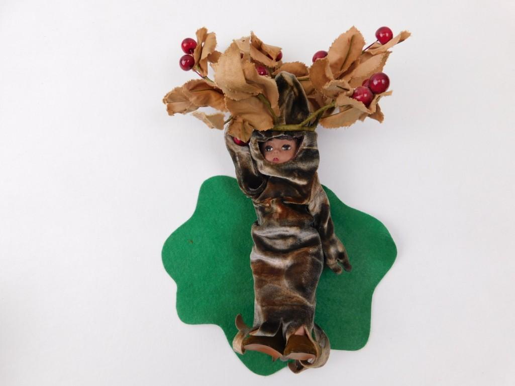 Madame Alexander Doll Apple Tree: Madame Alexander Doll Apple Tree Not sure if this is supposed to be a Halloween costume or what. "What do you want to be for Halloween?" "An Apple Tree!!" "Okay, but that's going to take mommy a
