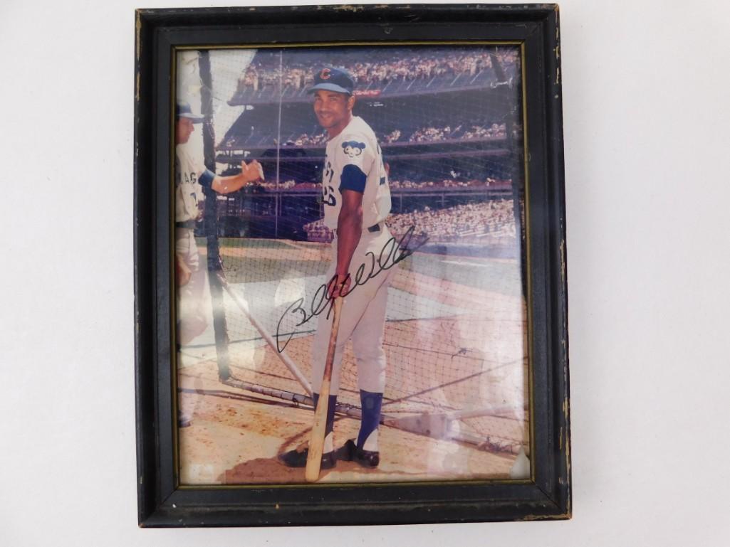Autographed Billy Williams Chicago Cubs Framed Picture: Autographed Billy Williams Chicago Cubs Framed Picture No COA