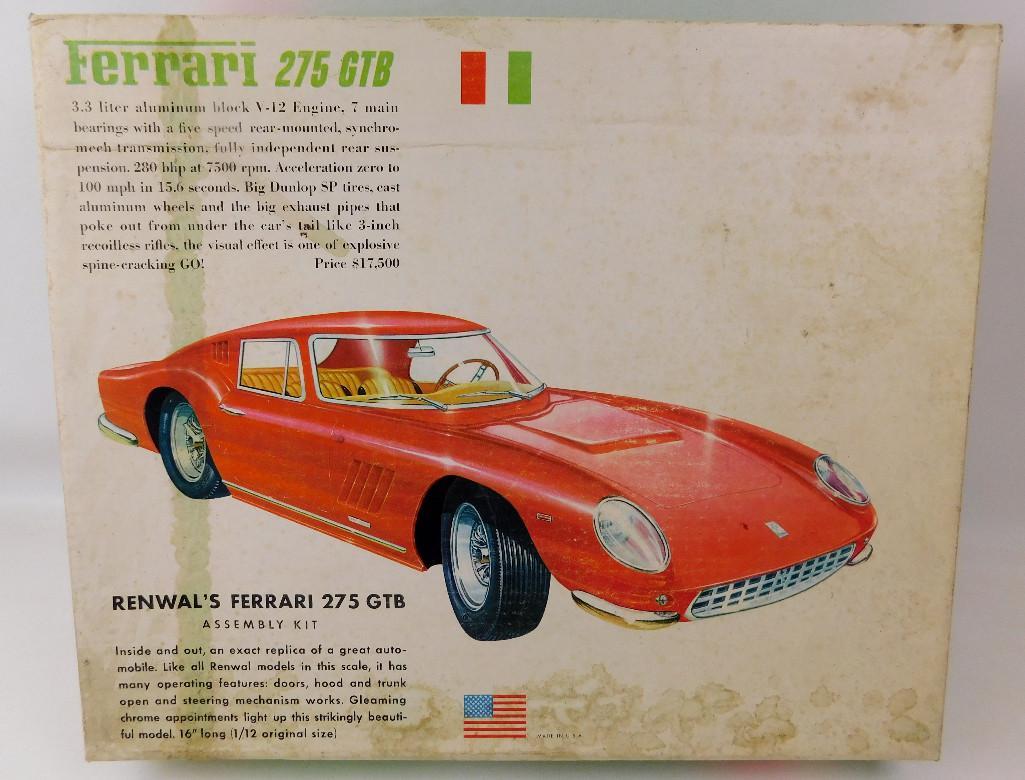 Renwall Ferrari 275 GTB Model Kit 1/12 Scale: Renwall Ferrari 275 GTB Model Kit 1/12 Scale