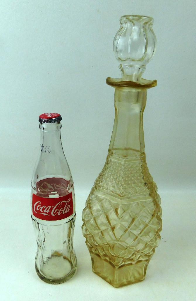 Glass Decanter & Coke Bottle: Glass Decanter & Coke Bottle