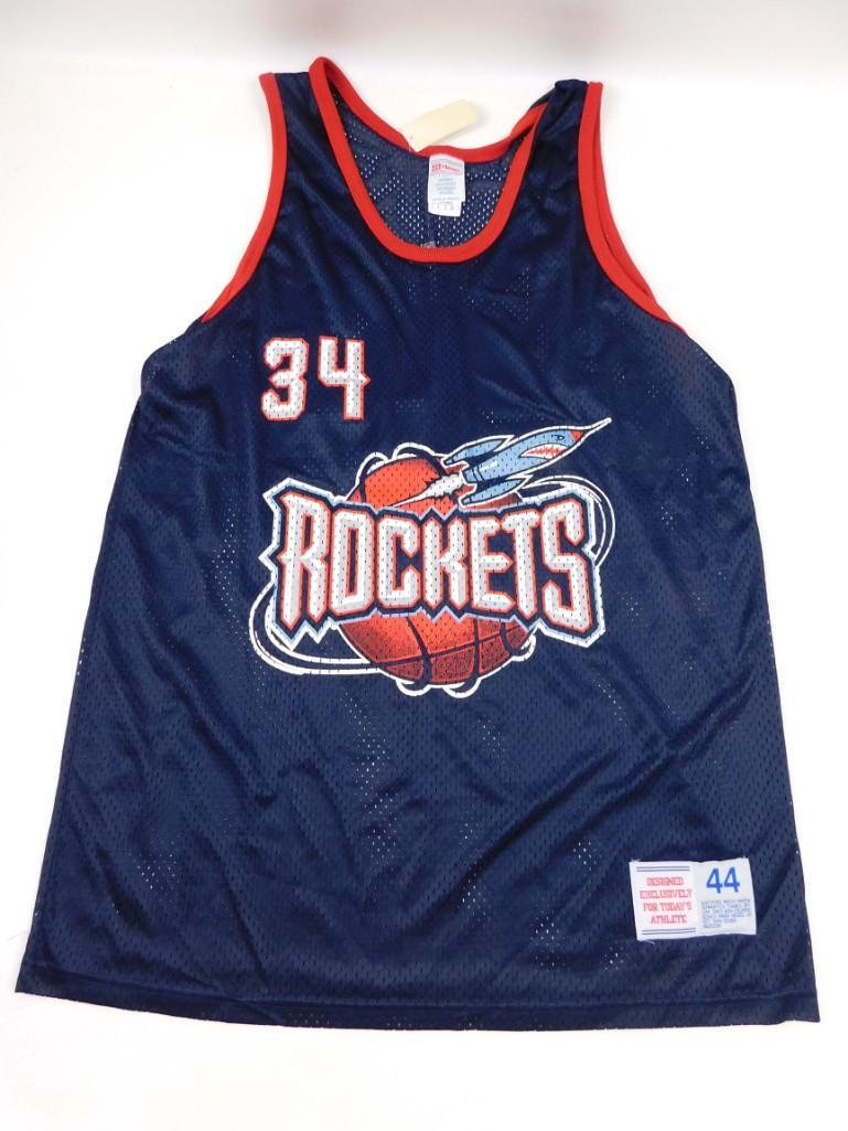 Hakeem Olajuwon Houston Rockets Basketball Jersey Sz 44: Hakeem Olajuwon Houston Rockets Basketball Jersey Sz 44