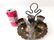 Antique English Silver Plate Egg Cruet Set - 2