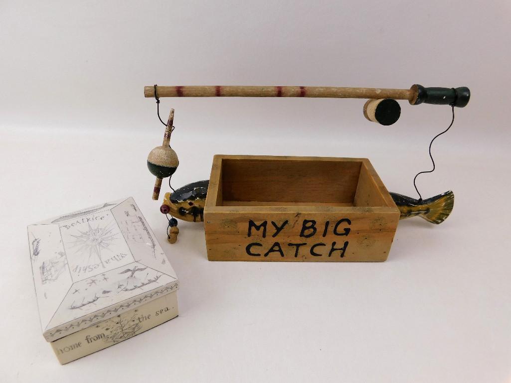 Decorative Fishing Collectable & Nautical Box (1 of 7)