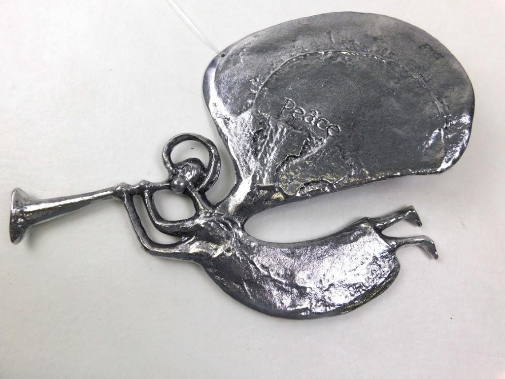Don Drumm Aluminum Peace Angel Sculpture (1 of 2)