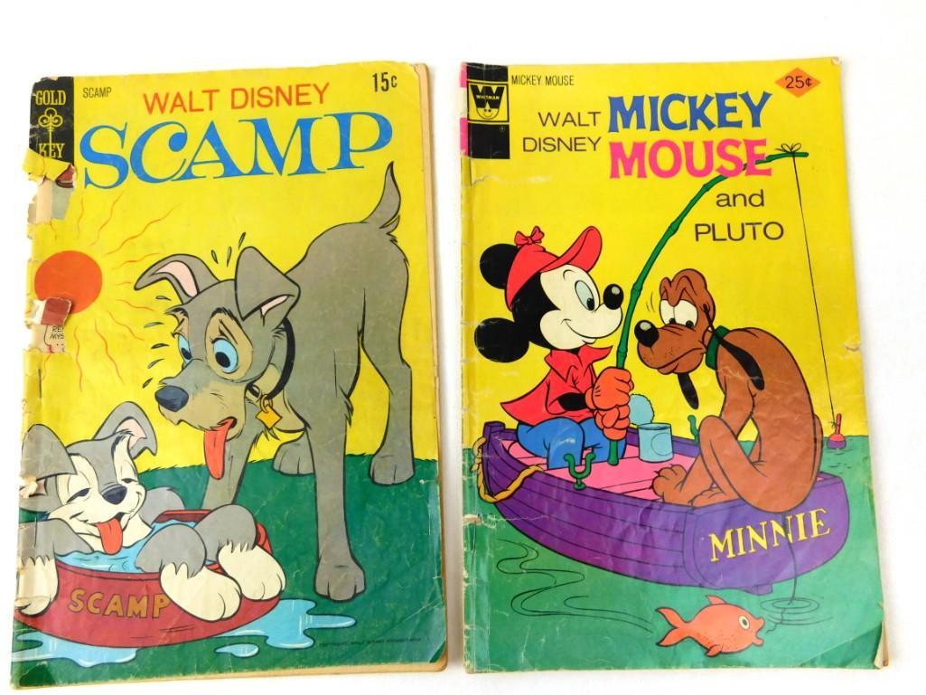 Lot of 2 Vintage Comic Books incl Scamp and Mickey (1 of 1)