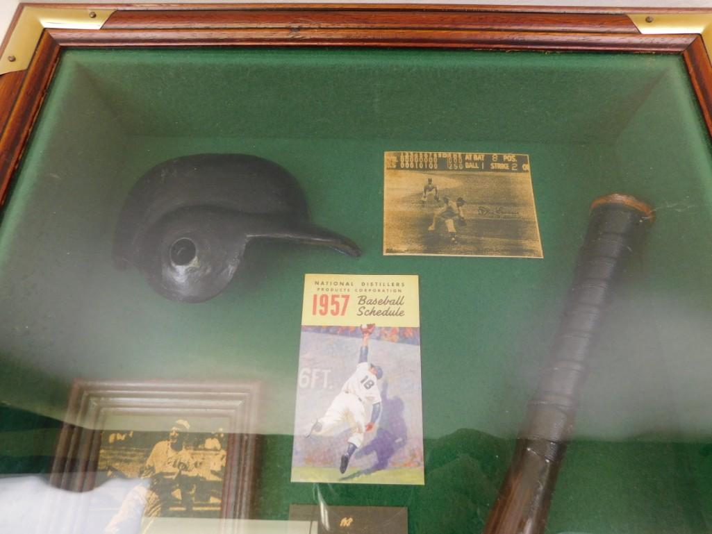 Shadow Box with Vintage Baseball items including Babe (1 of 5)