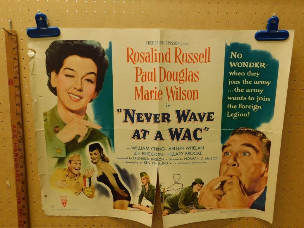 Vintage " Never Wave at a Wac " Movie Poster (1 of 3)