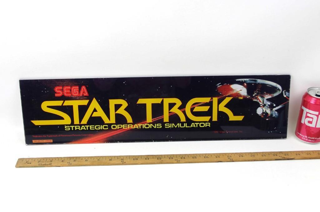 Sega Star Trek Arcade Game Sign (1 of 5)
