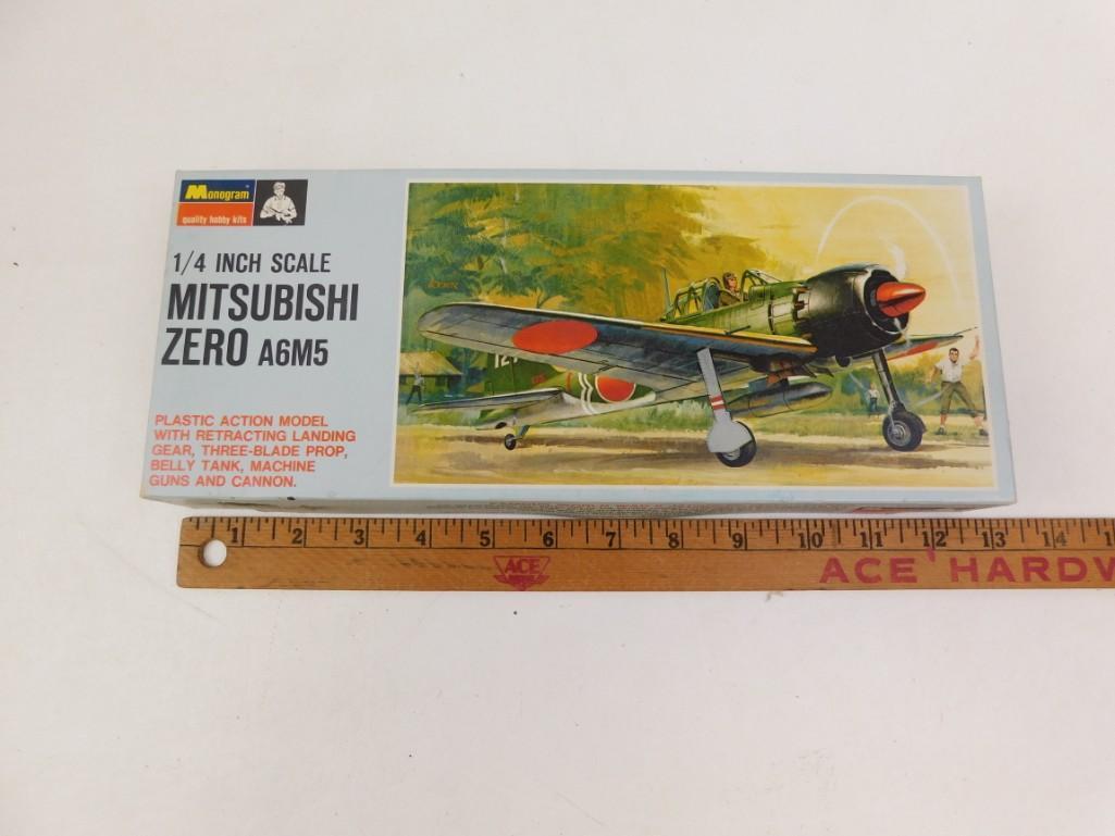 Monogram 1/4 Scale Mitsubishi Zero A6M5 Airplane Model (1 of 2)