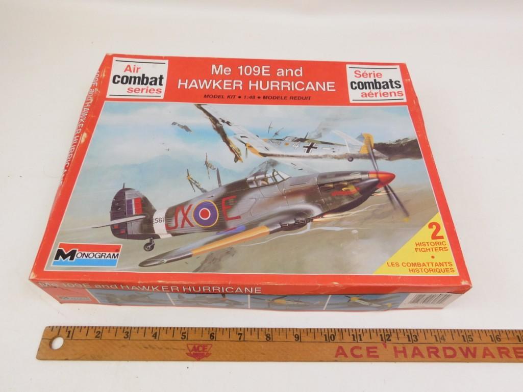 Monogram Me 109E and Hawker Hurricane 1:48 Model Kit (1 of 2)