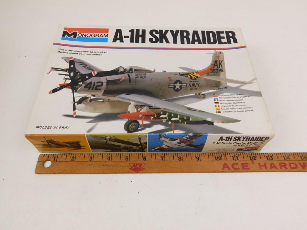 Monogram A-1H Skyraider 1:48 Scale Model Kit (1 of 2)